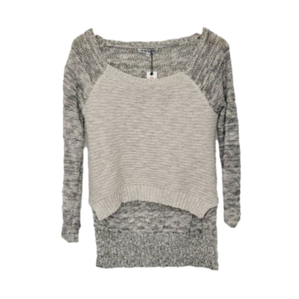 oh my julian high low knitted  multi color sweater pull over